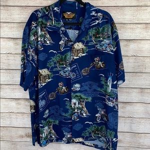Men’s Harley Davidson Hawaiian Shirt 2XL